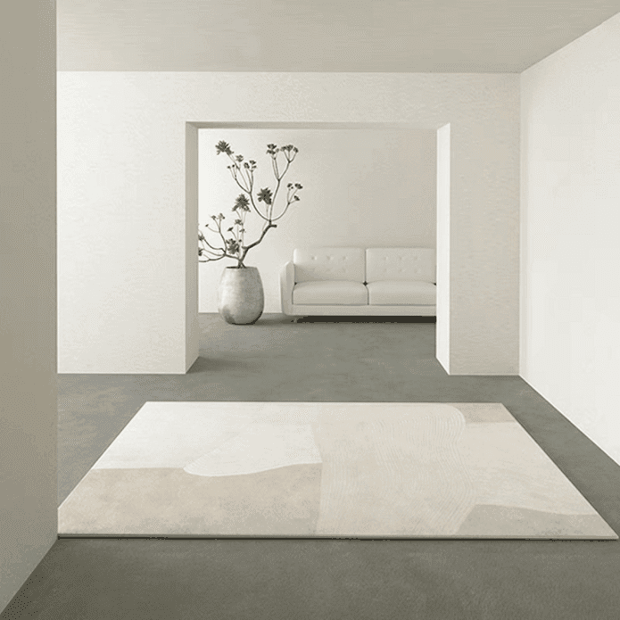 日式極簡現代風質感圈絨地毯／地墊 沙發茶几地墊 床邊地毯 (甜茶色)