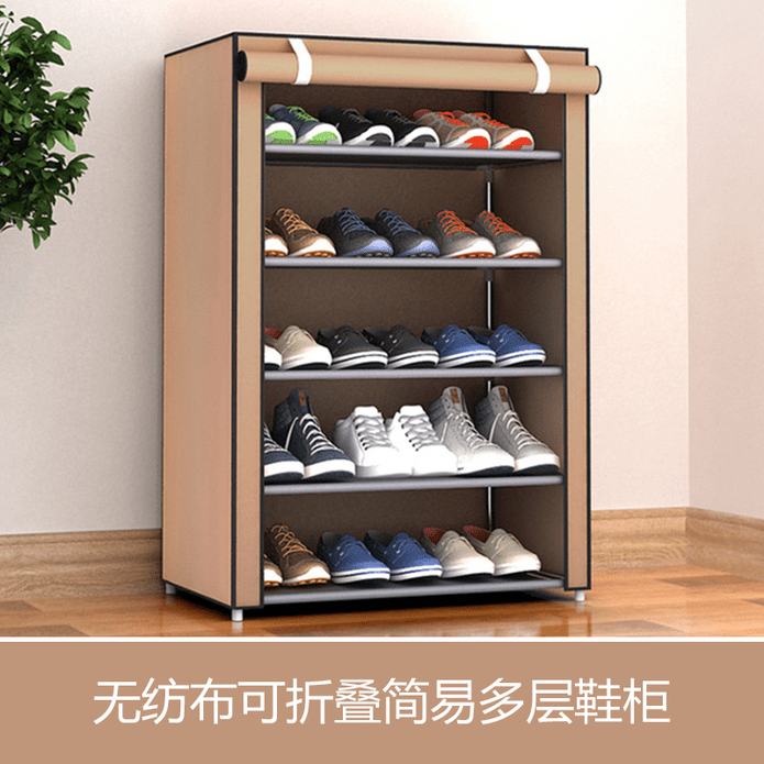 【木馬人】簡易便捷家用防塵布多層鞋櫃 布鞋櫃 鞋架 置物架