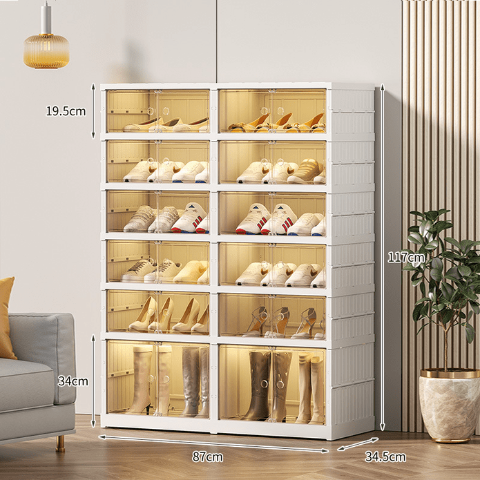 一體式摺疊設計免安裝鞋櫃 加厚鞋櫃