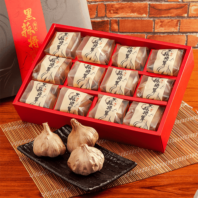 【黑蒜將軍】養生御品黑蒜頭禮盒(12入/盒) 雲林縣十大伴手禮獎