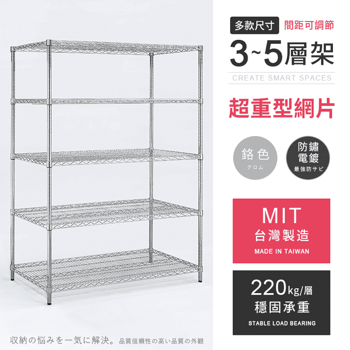 MIT 220KG耐重鐵力士超重型置物架