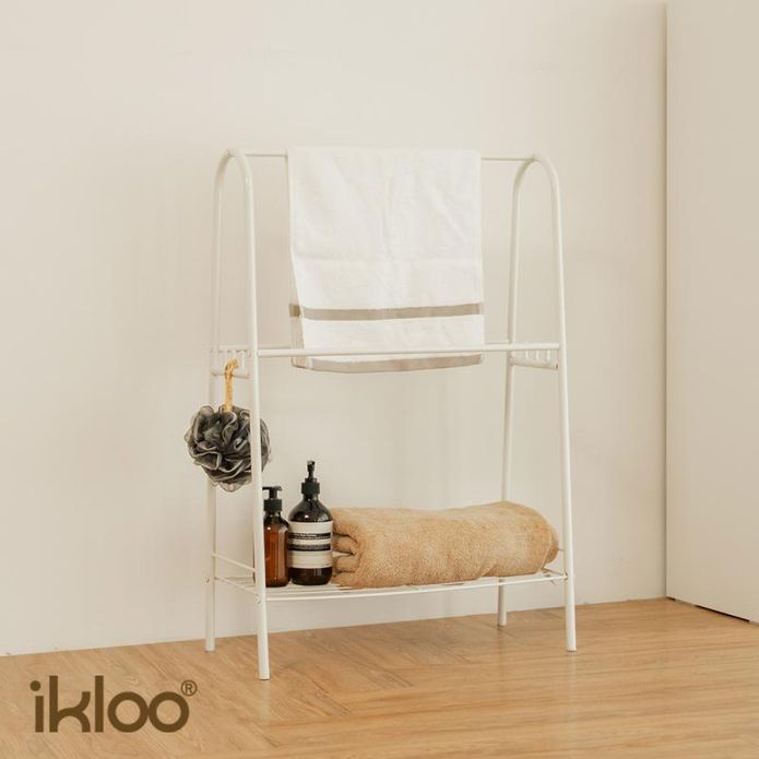 【ikloo 宜酷屋】多功能A字造型毛巾架