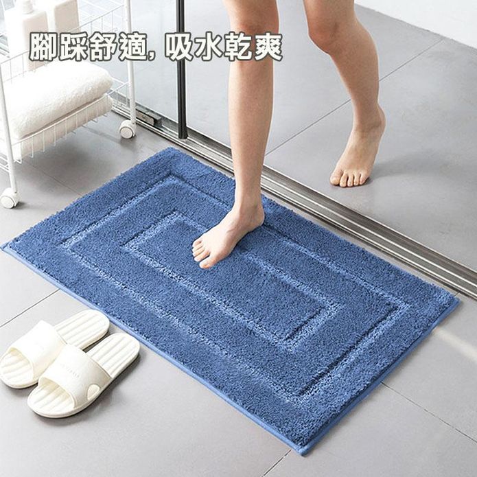 回字形植物纖維加厚絨毛吸水地墊 40x60cm