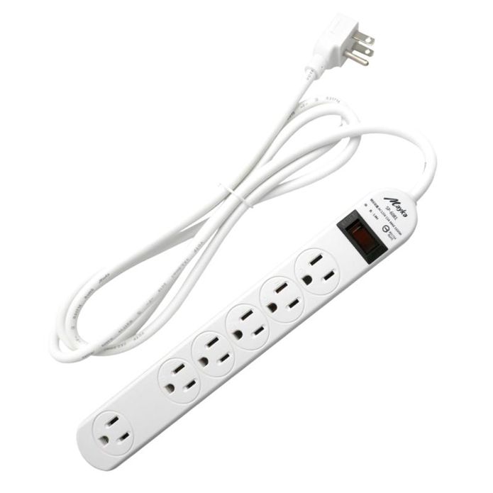 【Mayka明家】1開6插家用延長線 1.8M/6呎 (SP-6081-6)