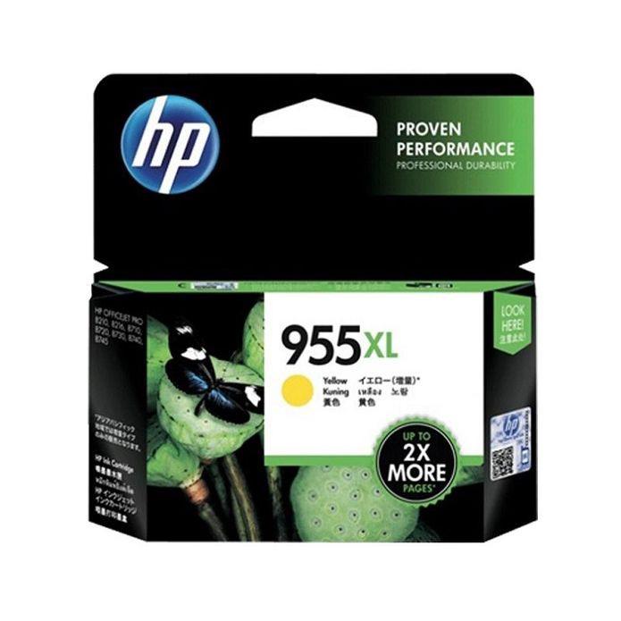 【HP】955XL 高印量黃色原廠墨水匣(適用7740 8730)