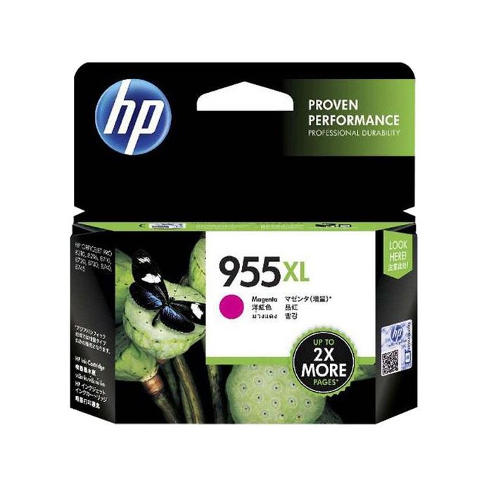 【HP】955XL 高印量洋紅色原廠墨水匣(適用7740 8730)