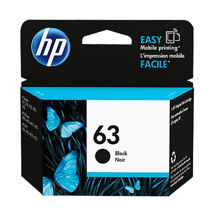 【HP】63 黑色原廠墨水匣(適用2130 5220 4520)