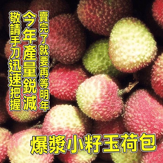 【臺灣紅】屏東恆春超小籽爆漿玉荷包荔枝(4斤/盒) 水果禮盒 荔枝禮盒