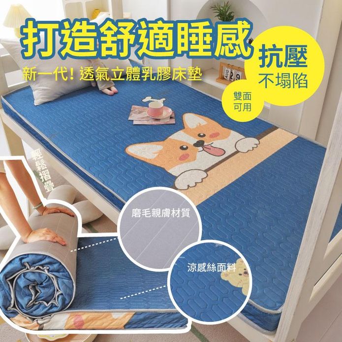 真4D記憶五層冰絲乳膠床墊 (厚度6cm/厚度10cm) 單人/雙人/雙人加大