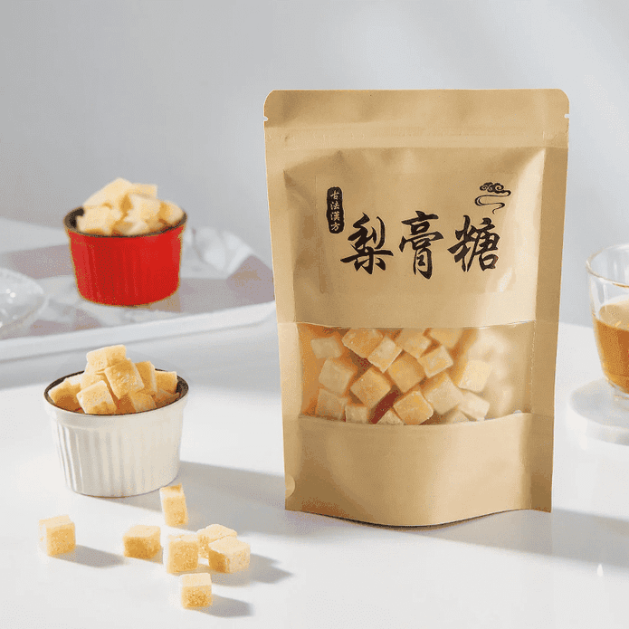 【臺灣上青】手工老字號梨膏糖200g 原味/蜂蜜枇杷梨膏糖 蜂梨糖 潤喉涼糖
