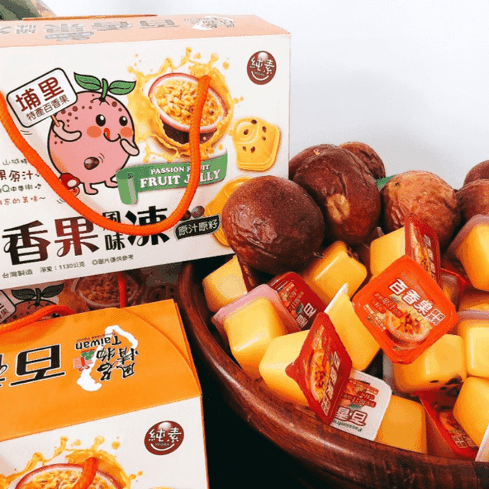 【臺灣風情】原汁原籽埔里百香果果凍1000g