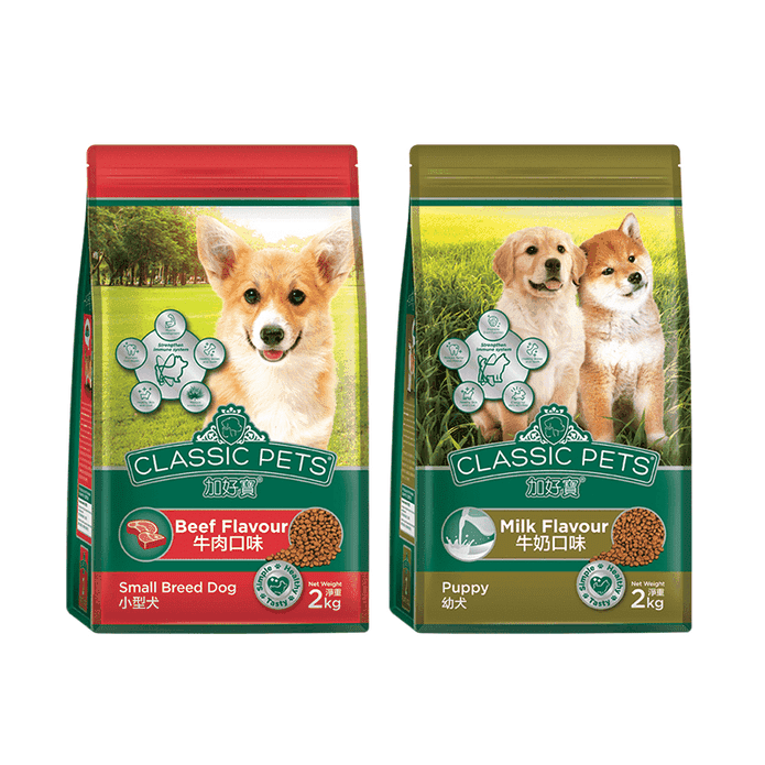 【Classic Pets 加好寶】乾狗糧/狗飼料 2KG (幼犬/小型成犬)