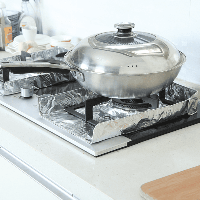 廚房鋁箔耐高溫防油清潔墊 (10入／組)