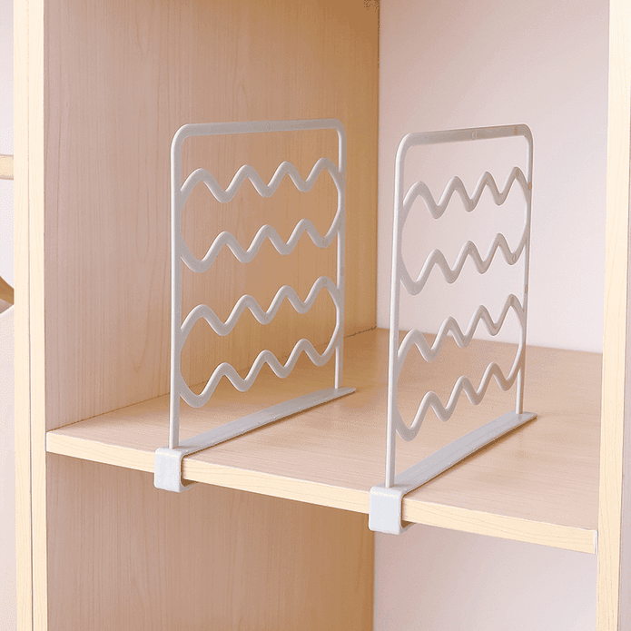 簡約風衣櫃櫥櫃分格擋板 簡易安裝分隔板 二色可選