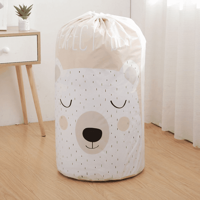 可愛熊造型超防水束口棉被衣物收納袋 (可愛熊)