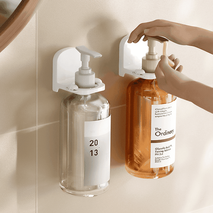 日式壁掛三檔可調節瓶罐置物架 衛浴置物架