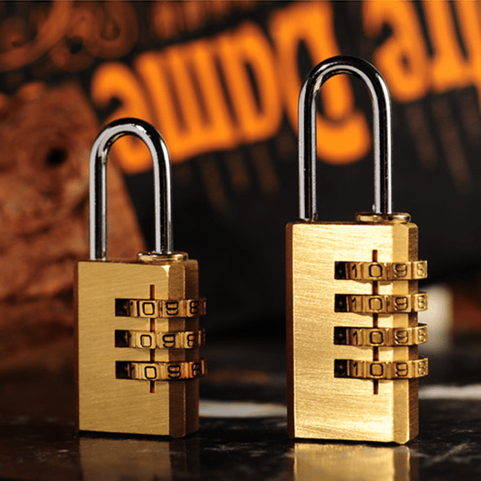 銅製防撬可換密碼四位密碼鎖