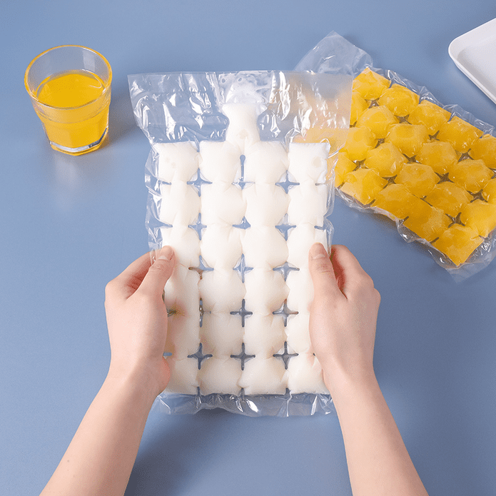 一次性24格冰塊模具 一次性冰袋 自封口冰格袋 (10片／組)