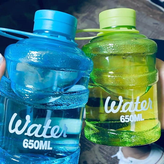 【姚戀】簡約水桶造型塑膠隨行杯(650ml) 多色可選