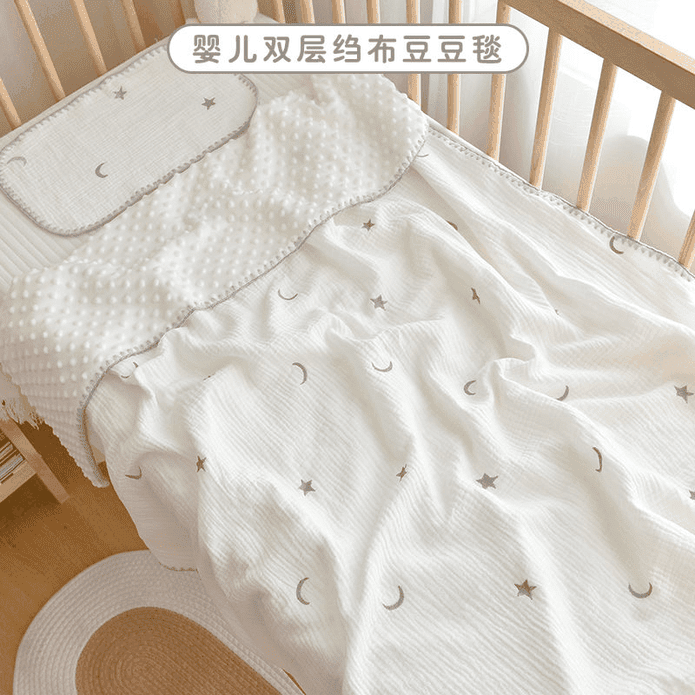 嬰幼兒縐布安撫豆豆毯 多款任選
