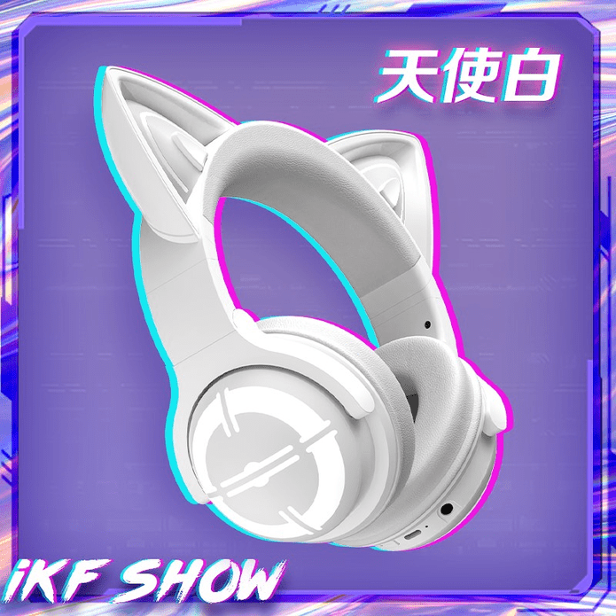 【iKF】Show發光貓耳頭戴式藍牙耳機