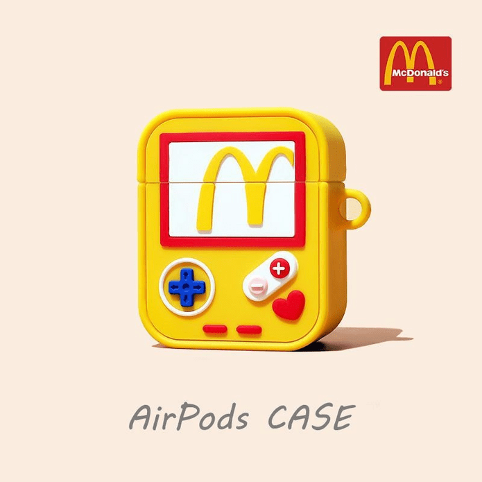 創意麥當勞遊戲機耳機保護套(含掛鉤) AirPods適用