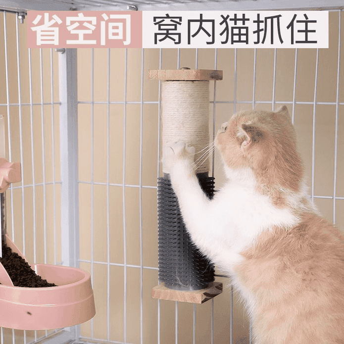 【布魯仕】貓籠劍麻貓抓柱／蹭癢器