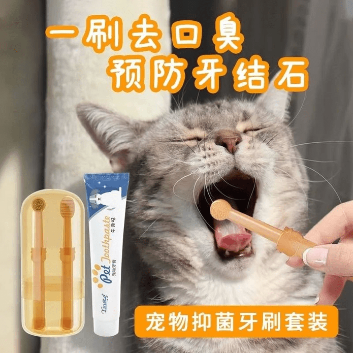 寵物奈米矽膠舌苔刷／牙刷／牙膏