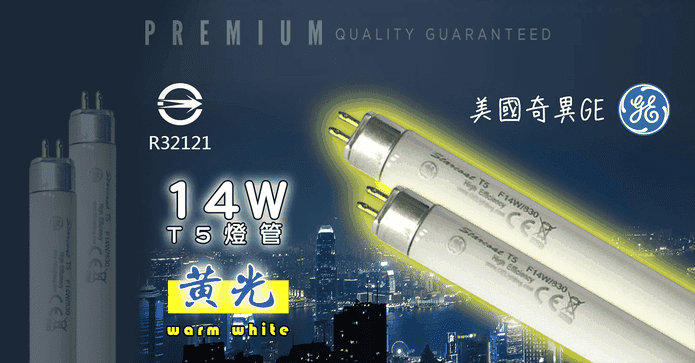 美國奇異14W2尺T5燈管