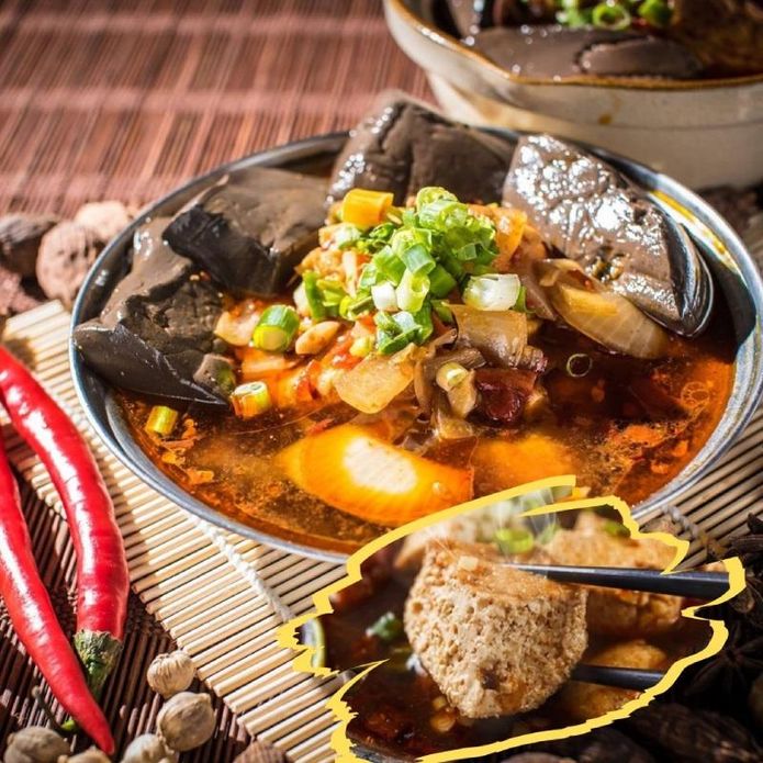 【三拾堂食府】麻辣鴨血臭豆腐 (紅燒生豆腐、紅燒臭豆腐、川辣鴨血、川辣臭豆腐)