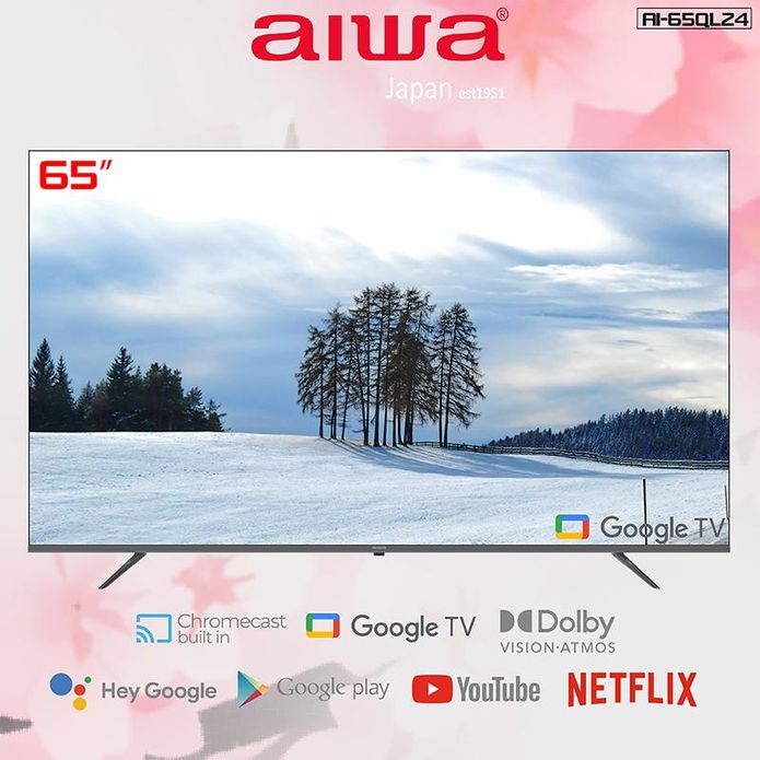 【AIWA 愛華】65吋QLED智慧聯網液晶顯示器 AI-65QL24含基本安裝