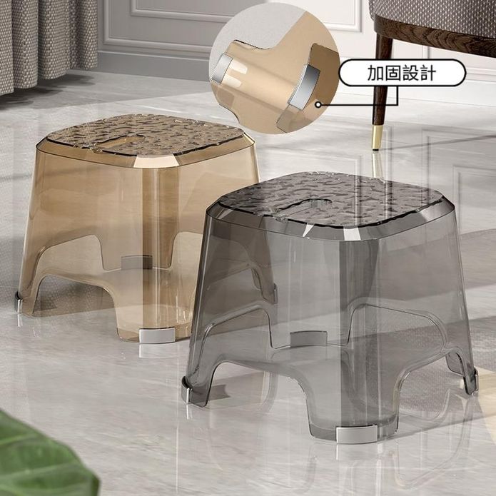 防滑透明輕奢華客廳茶几換鞋凳小椅子