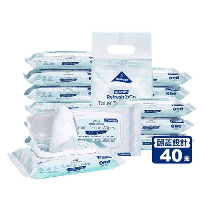 Alcosm濕式衛生紙40片