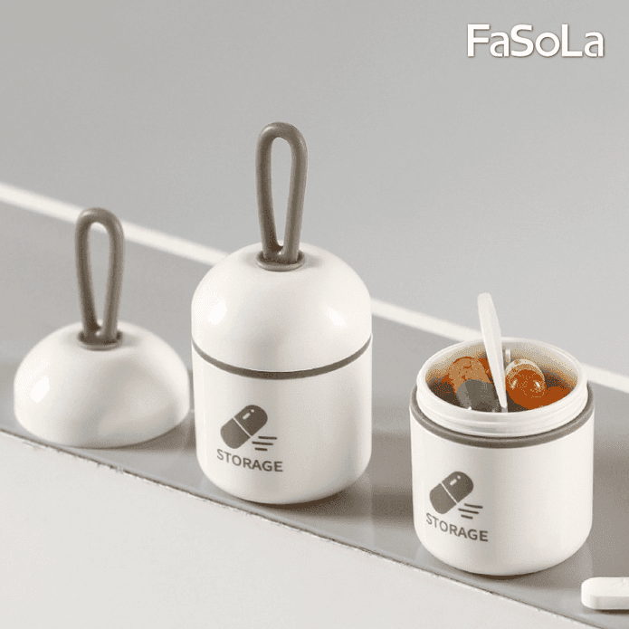 【FaSoLa】密封防潮迷你藥盒 藥罐 藥品收納罐 保健食品收納盒