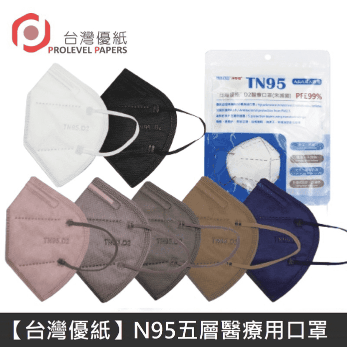 台灣優紙 N95醫療口罩