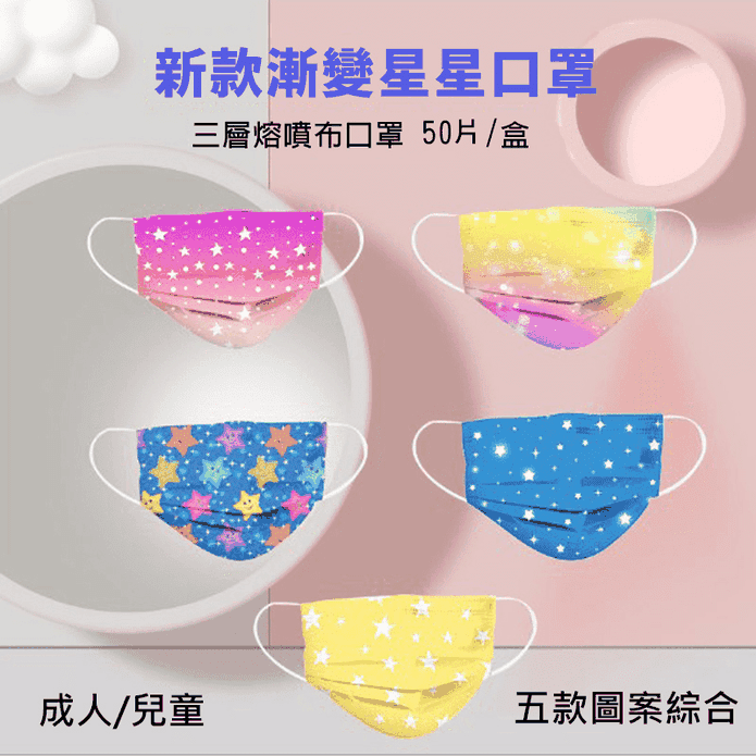 星空綜合款成人兒童口罩