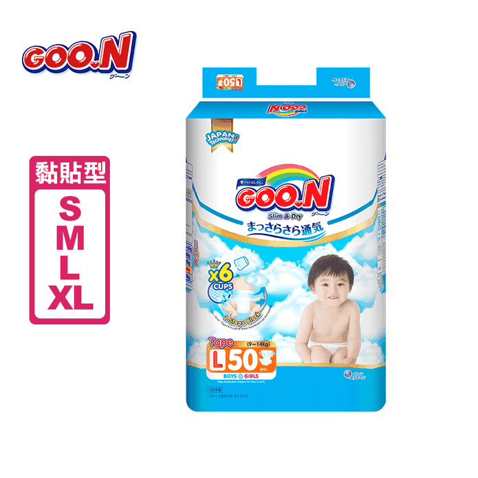 日本大王輕薄舒爽紙尿布