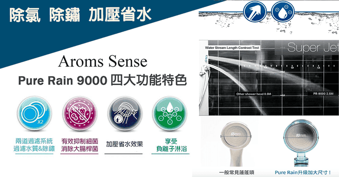 AromaPR9000加壓蓮蓬頭