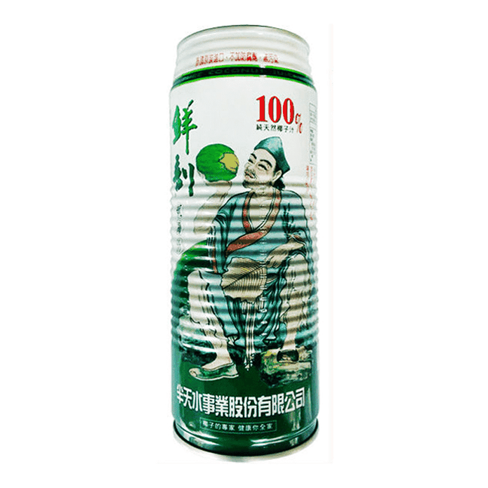 【半天水】鮮剖100%純椰子汁 520ml/罐