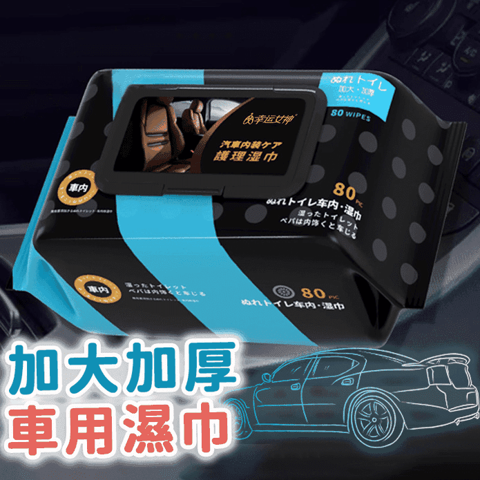 皮革保養濕紙巾 (80抽/包) 汽車坐墊保養 汽車美容清潔 濕巾