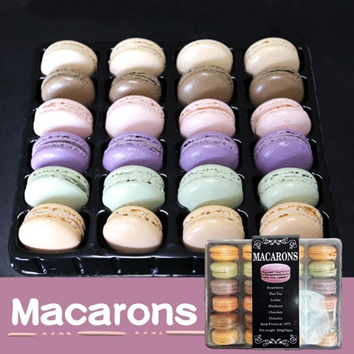 Macaron法式經典馬卡龍禮盒(24入/盒) 6口味綜合馬卡龍 甜點 下午茶