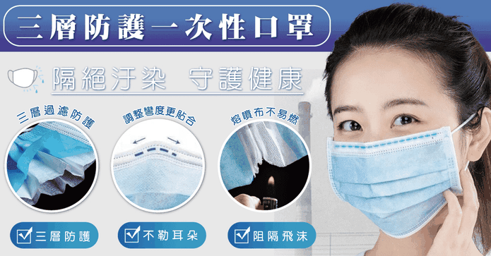 三層防護成人兒童口罩