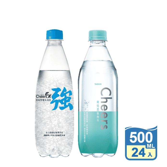 【泰山】Cheers EX 強氣泡水 原味氣泡水 500ml/箱
