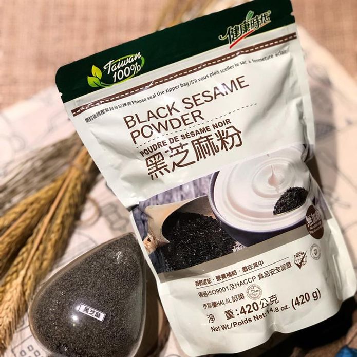 【健康時代】黑芝麻粉無加糖420g 沖泡黑芝麻粉