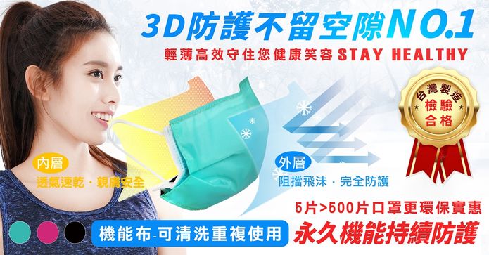 MIT透氣保潔可洗口罩套