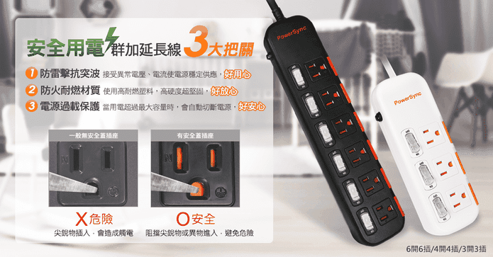 群加新安規防塵蓋延長線