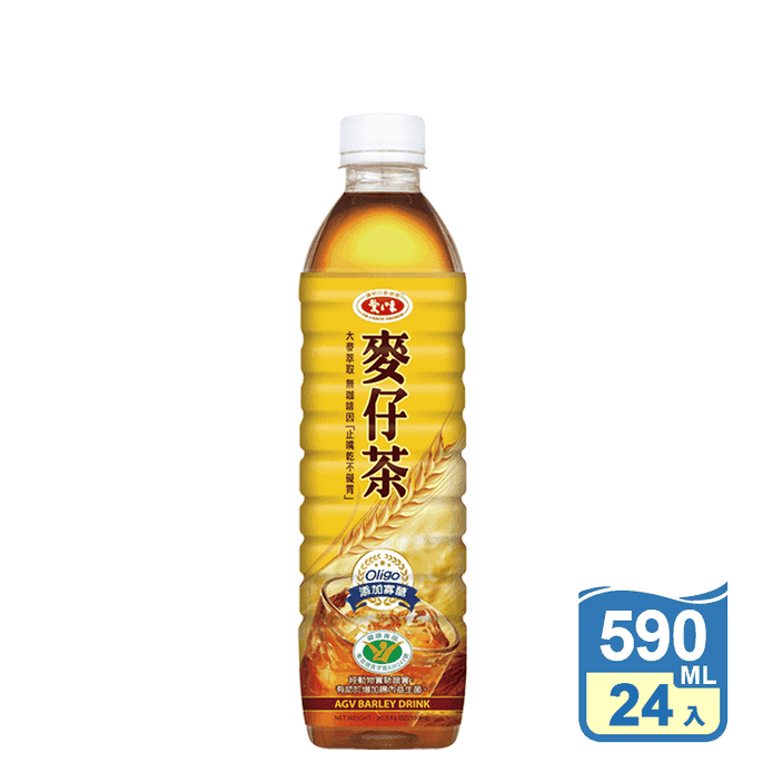 【愛之味】麥仔茶 590ml (24入/箱) 無咖啡因 止嘴乾 不礙胃
