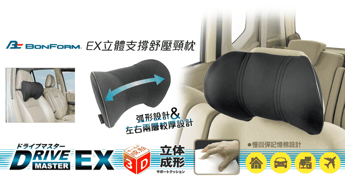 弧形立體支撐記憶型頸枕