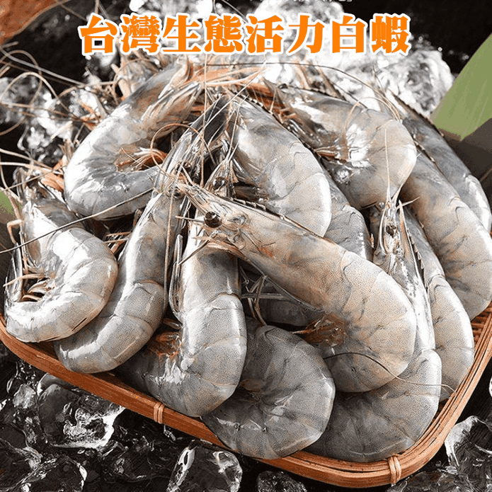 台灣生態活力白蝦250g