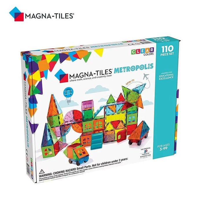 【Magna-Tiles】都市磁力積木110片 磁力片